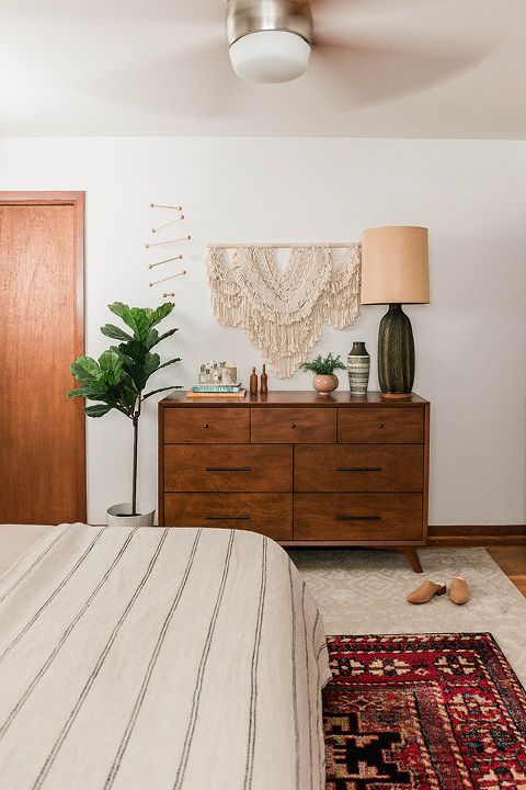 Mid-century wood dresser