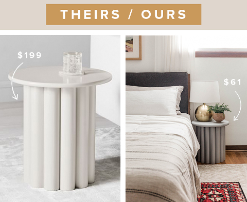 West elm hera clearance side table