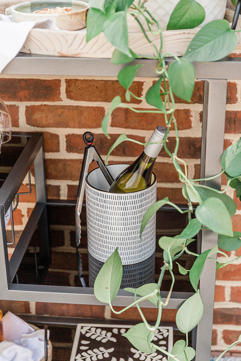 DIY Bar Cart Styling And Dining Alfresco Tips | dreamgreendiy.com + @AllModern #ad