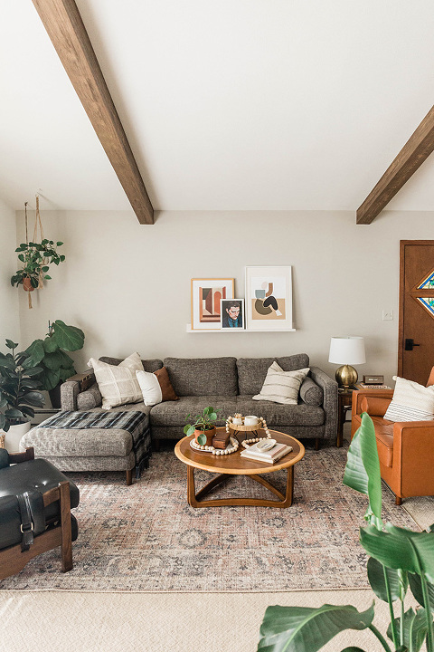 How To Add Style With Faux Wood Beams - Dream Green DIY