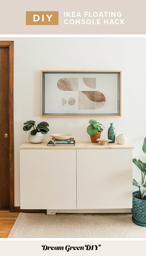Floating console table ikea deals