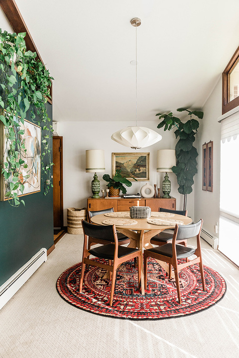 Why We Downsized Our Dining Room Décor | dreamgreendiy.com + @allmodern #ad