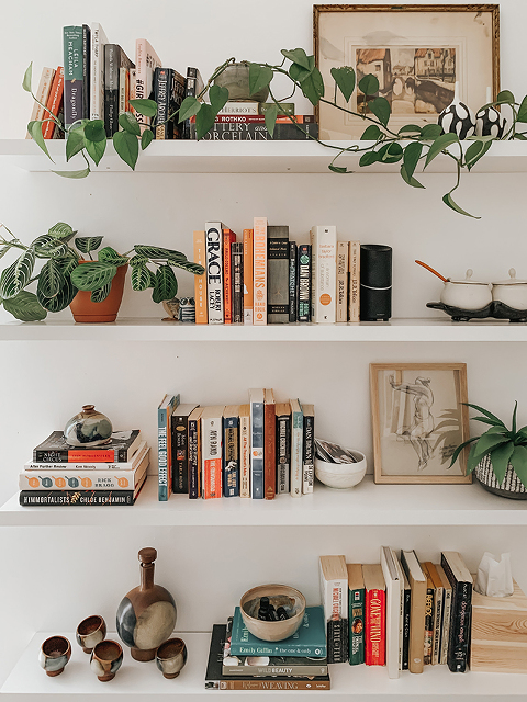 Our New Floating Book Shelves