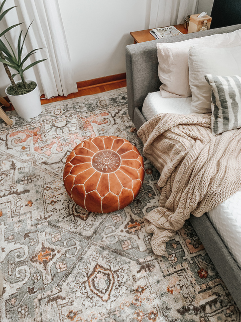 Boho Mid-Century Guest Room Lounge