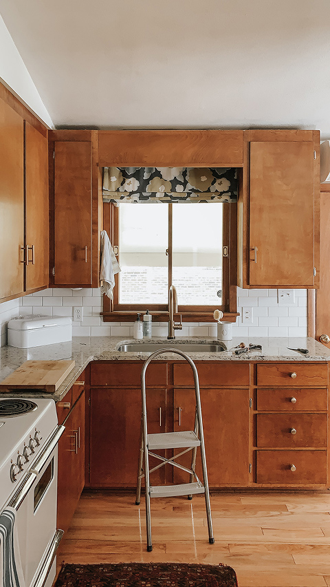 Painting Our Kitchen Window Trim White