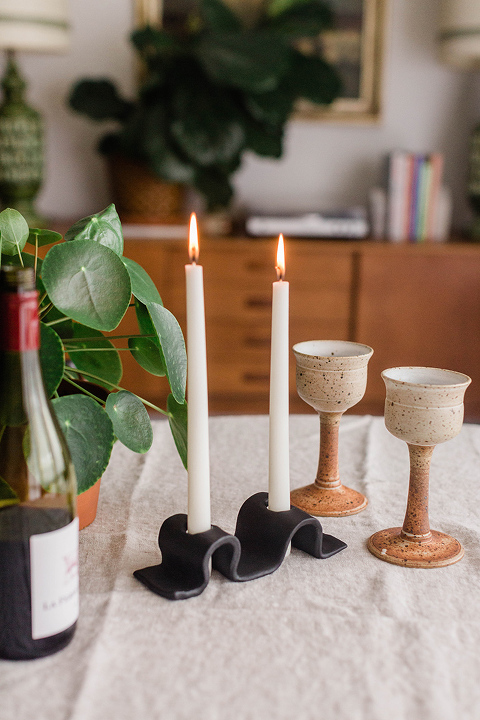 DIY Air-Dry Clay Candle Holder