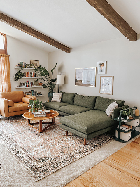 Our Living Room Reveal With @Article | dreamgreendiy.com #gifted #OurArticle #BurrardSofa #SvenChair