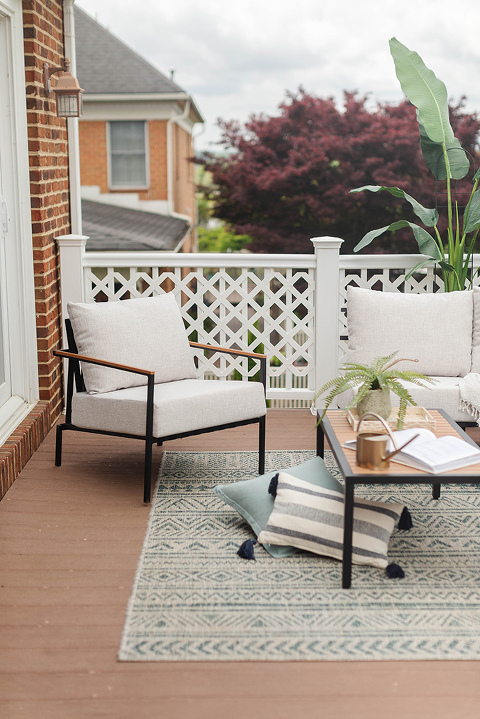 Our Outdoor Living Room With Castlery Dream Green DIY