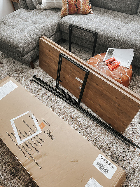 A Media Console For The Lounge Room | dreamgreendiy.com + @southshorefurniture #ad #southshorefurniture