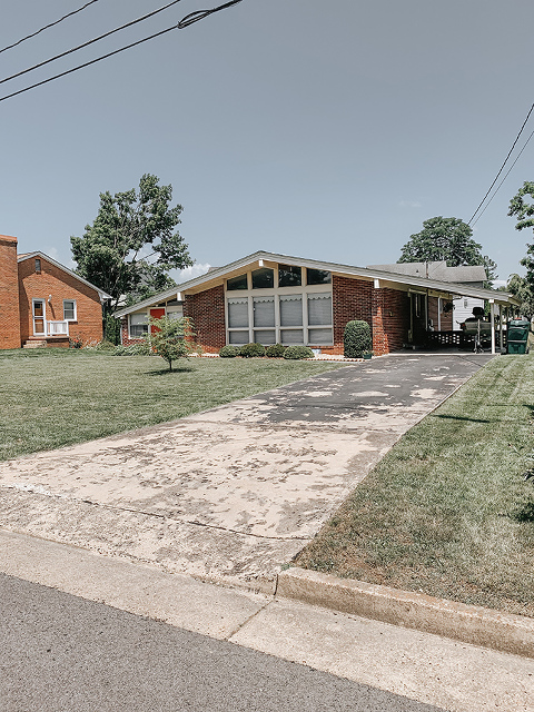 Our Concrete Driveway Makeover