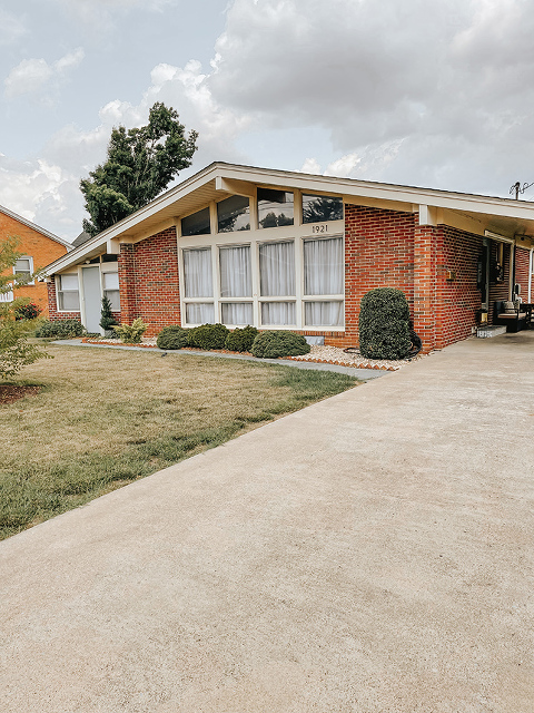 Our Concrete Driveway Makeover