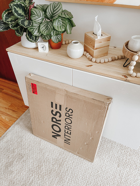 Walnut Doors For Our IKEA Besta TV Unit | dreamgreendiy.com + @norseinteriors #ad #NorseInteriors