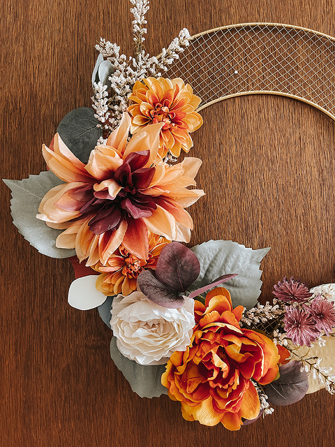 DIY Recycled Cardboard Fall Wreath