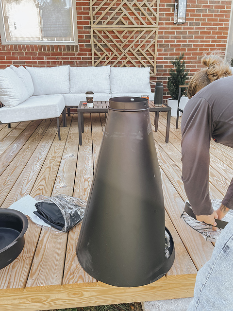 New Mid-Century Chiminea For The Deck