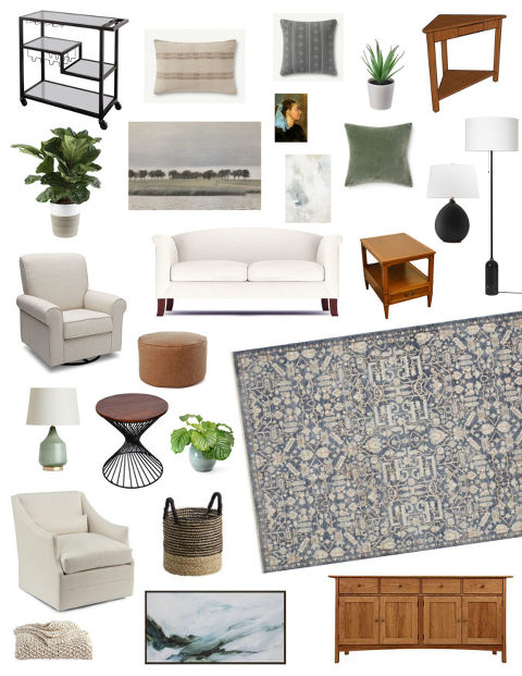 Modern Colonial Living Room Makeover | dreamgreendiy.com + @LoloiRugs #gifted #TheLoloiLook