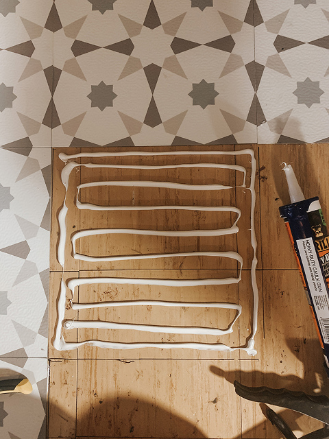 DIY Peel-And-Stick Tile Stairs Makeover