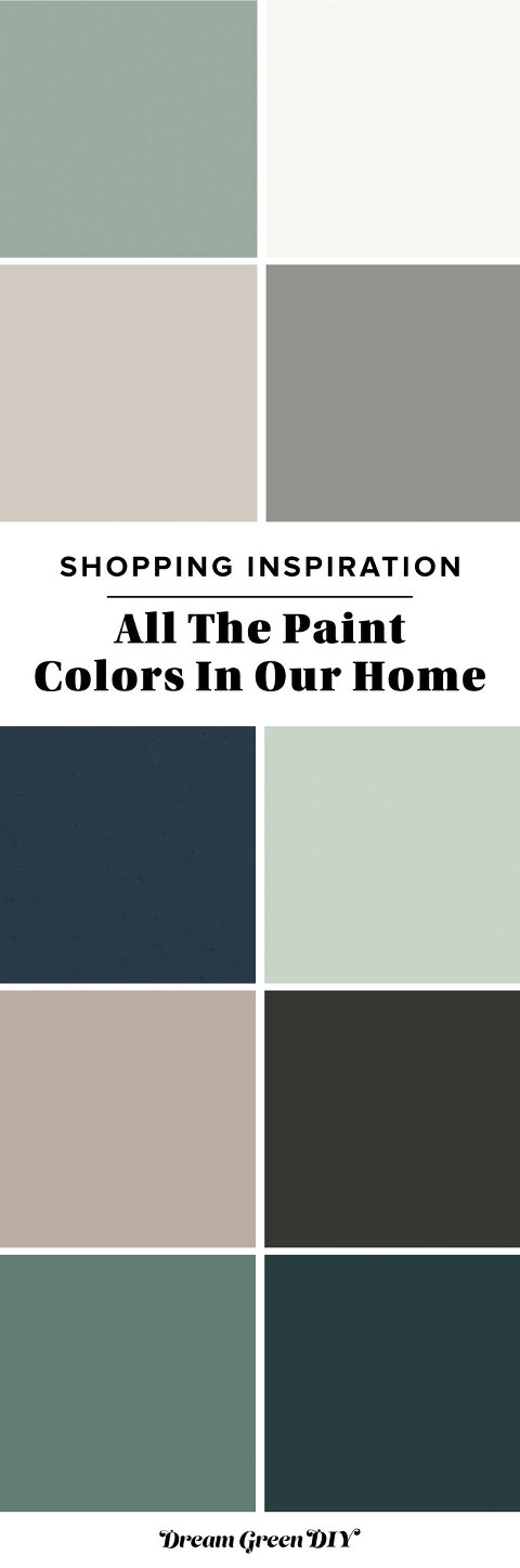 All The Paint Colors In Our Home