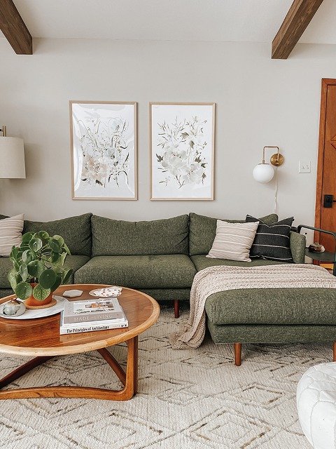 Swap A Living Room To Spring With Art