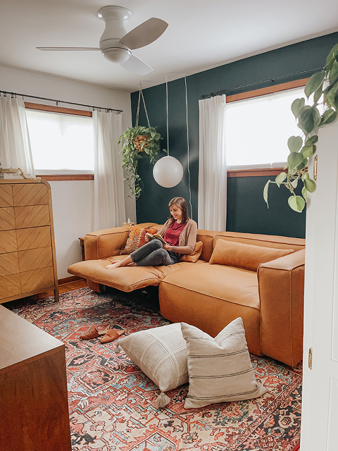 A Retro Lounge Living Space Makeover