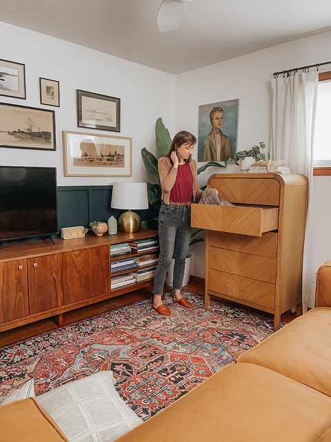 A Retro Lounge Living Space Makeover Dream Green DIY