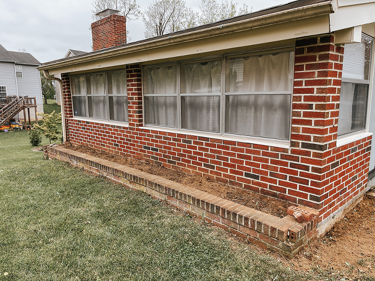 DIY Brick Repair And A Minimalist Garden