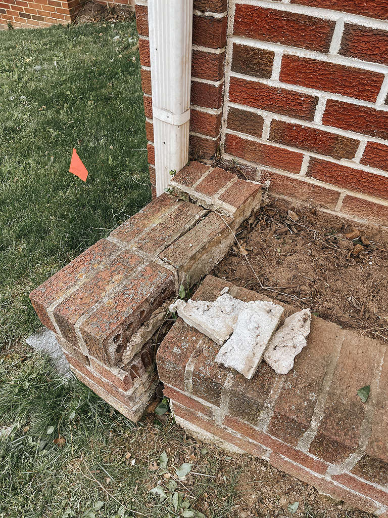 DIY Brick Repair And A Minimalist Garden