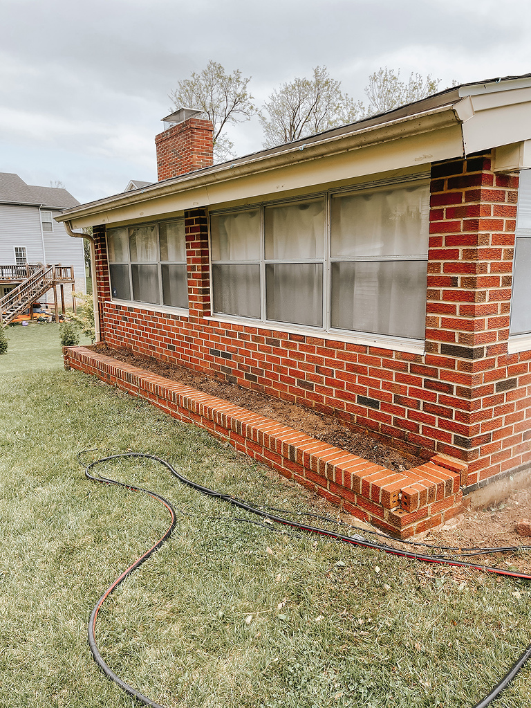 DIY Brick Repair And A Minimalist Garden
