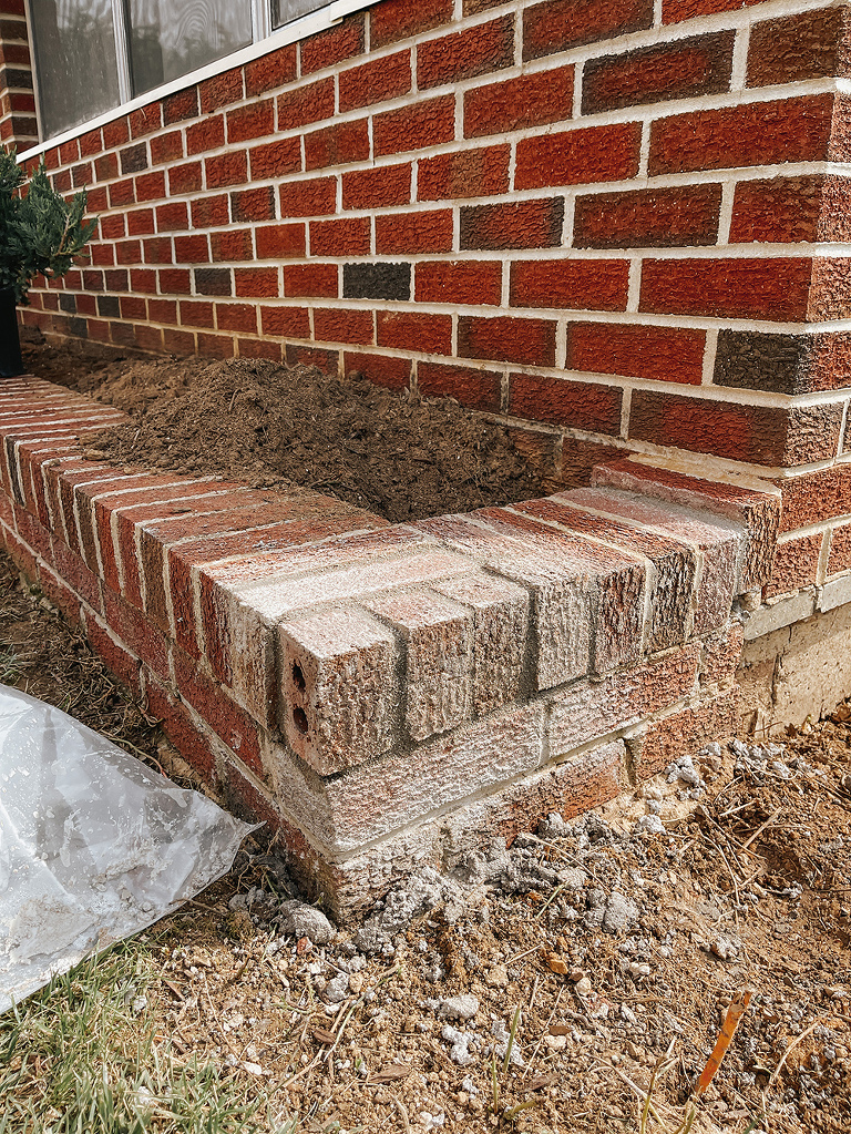 DIY Brick Repair And A Minimalist Garden