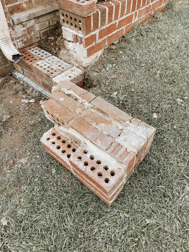 DIY Brick Repair And A Minimalist Garden