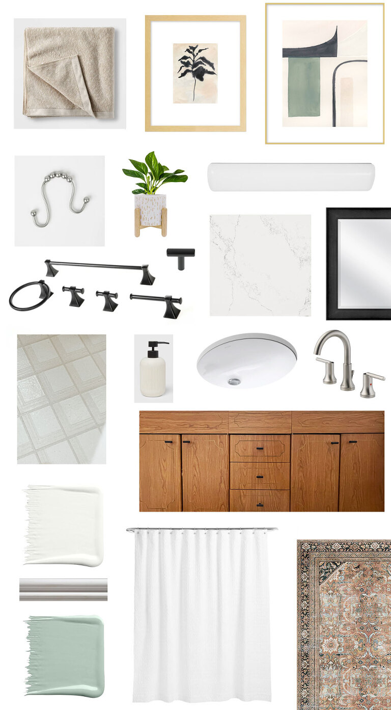 New Home Mood Board: Hall Bathroom