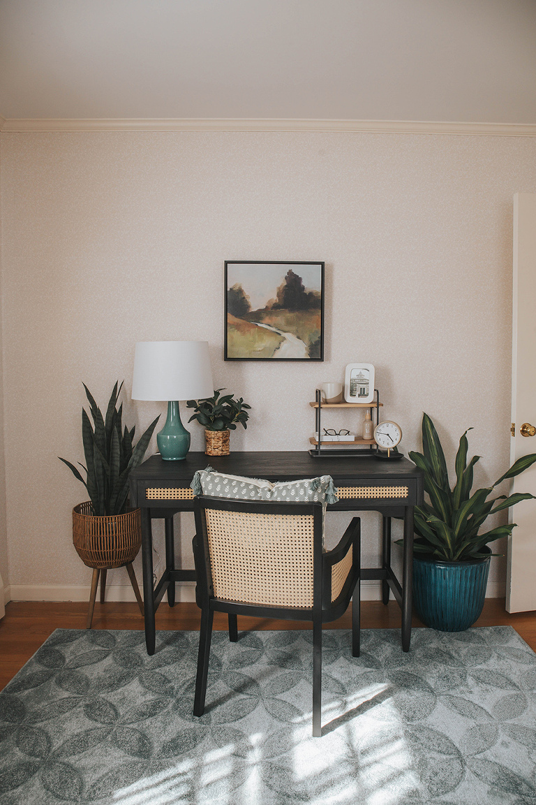 DIY Earthy Modern Home Office Makeover