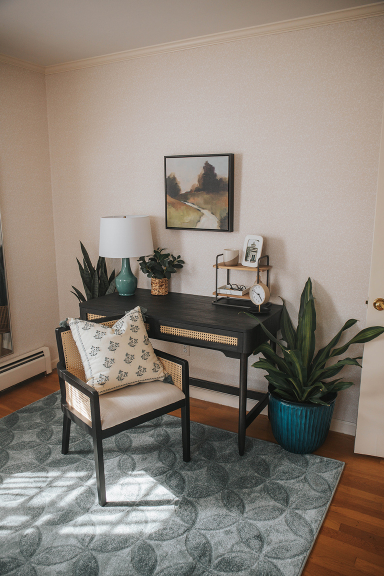 DIY Earthy Modern Home Office Makeover
