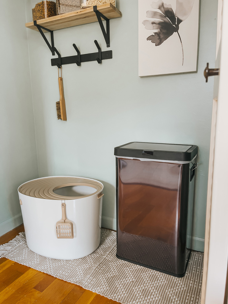 From Unused Closet To Cat Litter Cubby