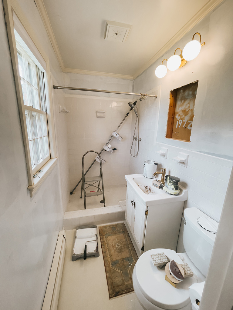 Mid-Century Bathroom Renovation Makeover