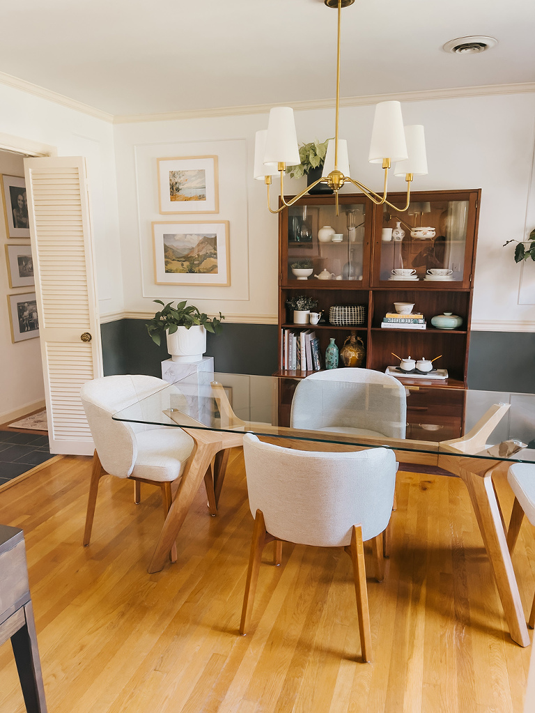 Retro Contemporary Mid-Century Dining Room Tour | dreamgreendiy.com + @article (ad/gifted) #ourArticle #AltaChair #EmmerTable