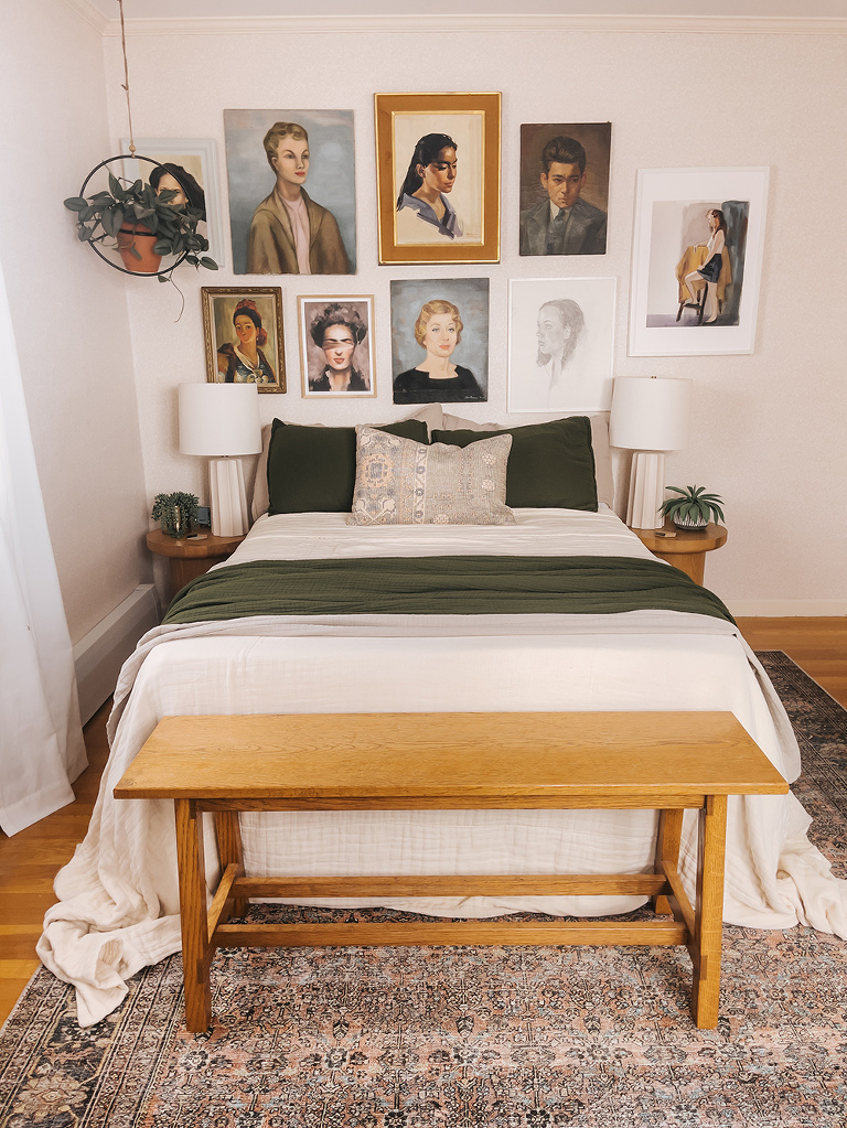 Color-Blocked Guest Room Bedding Using @muslincomfort Fabrics | #ad ⭐ Save 26% on your own eco-friendly #muslincomfort order with code “CARRIE26”!