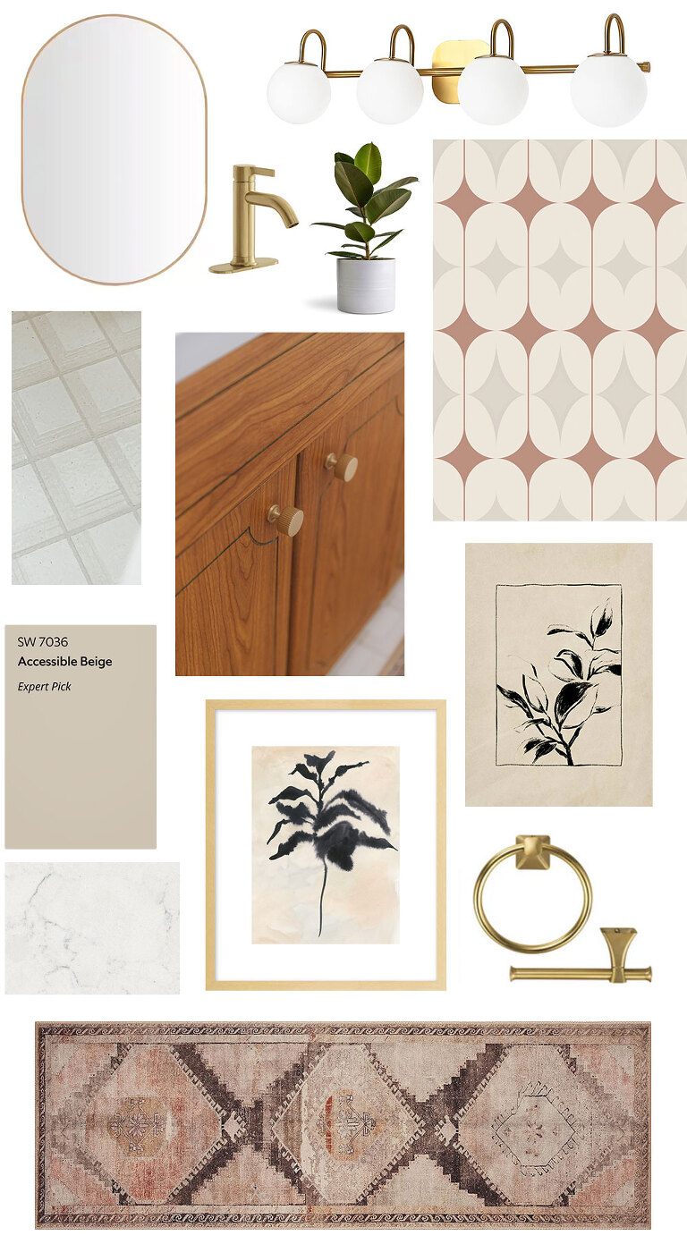 Hall Bathroom Makeover Mood Board