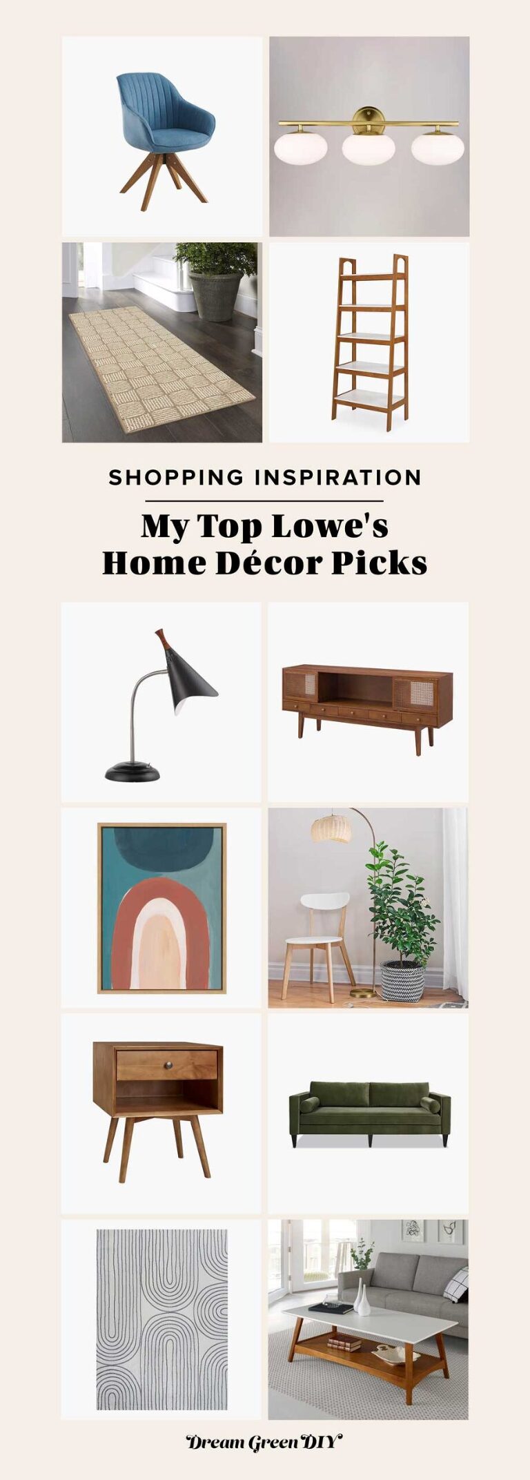 My Top Lowe's Home Décor Picks