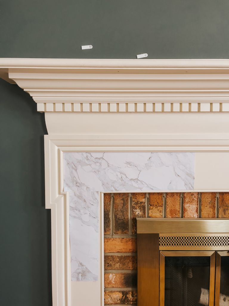 Wallpaper And Paint Fireplace Makeover | @fancywallseu #ad #FancyWalls