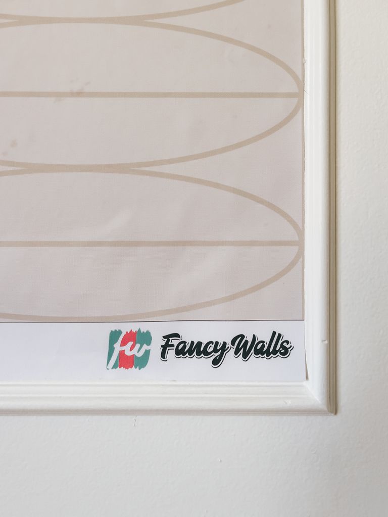 DIY Wallpapered Picture Frame Moulding Featuring @fancywallseu Peel-And-Stick Wallpaper (ad/gifted)