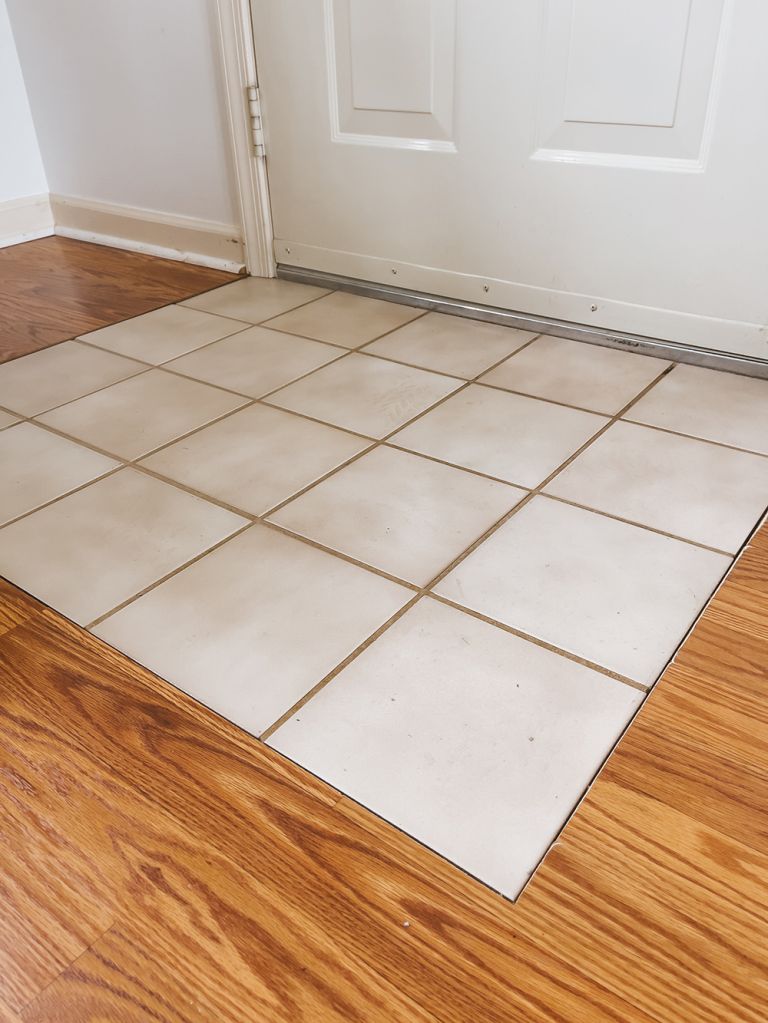 DIY Peel-And-Stick Tile Floor Entry