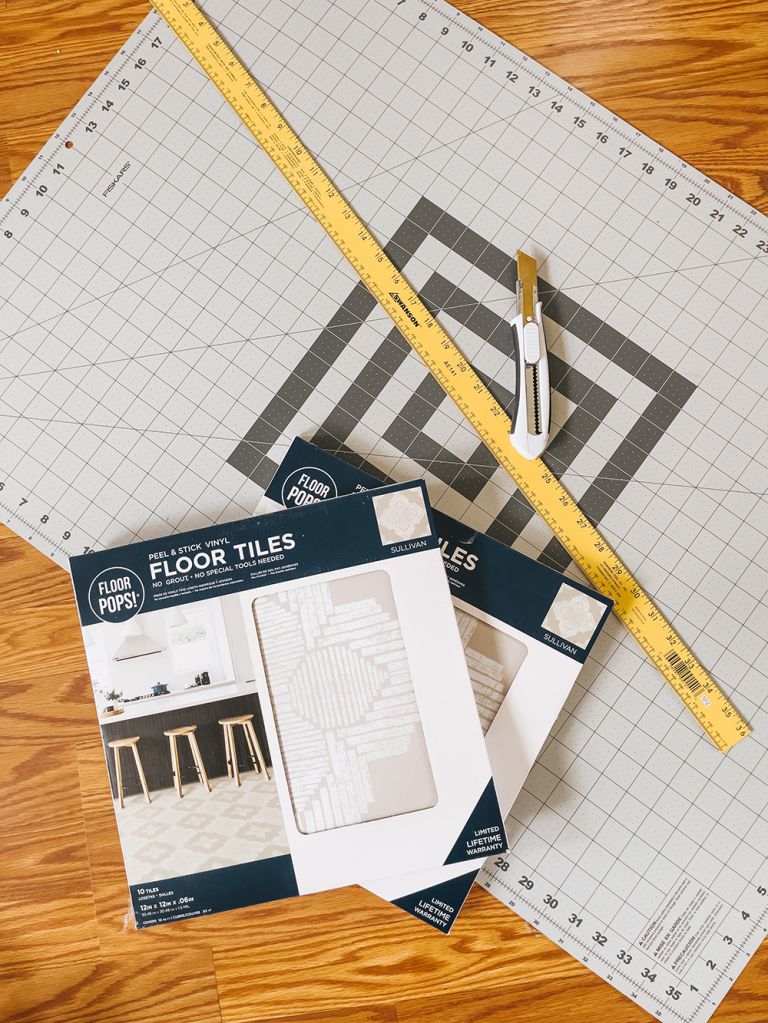 DIY Peel-And-Stick Tile Floor Entry