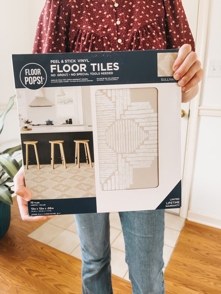 DIY Peel-And-Stick Tile Floor Entry