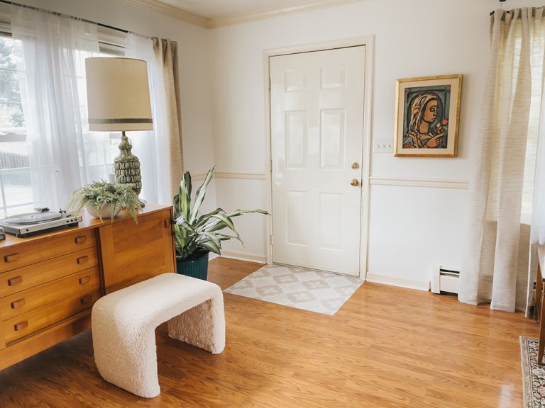 DIY Peel-And-Stick Tile Floor Entry