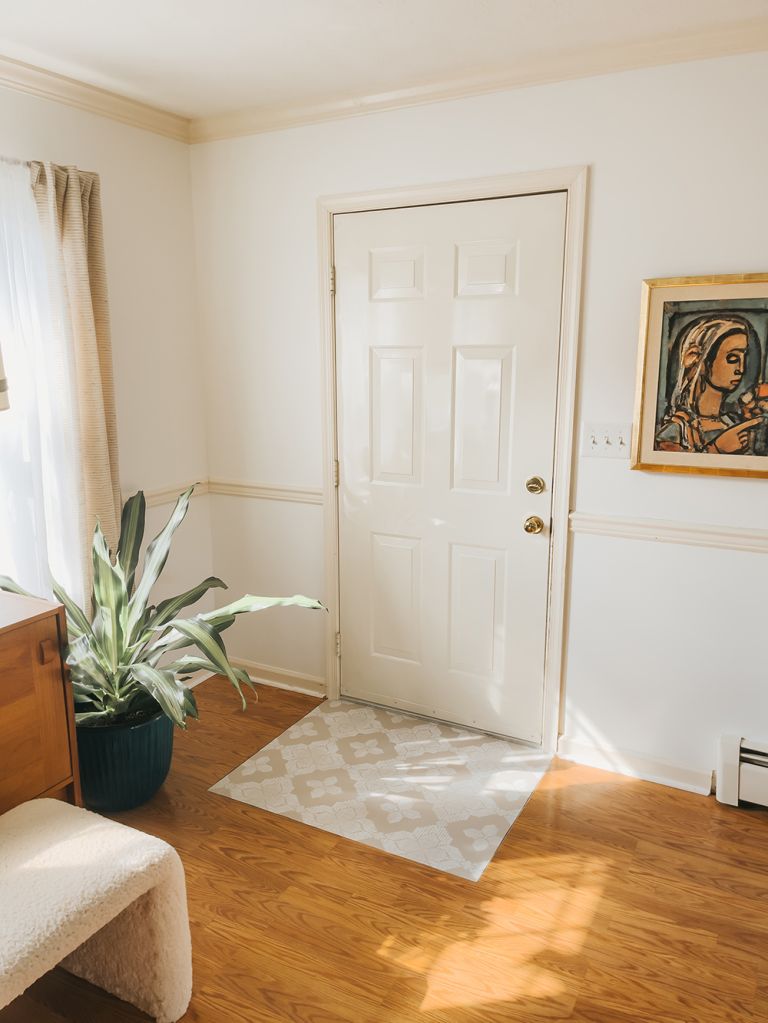 DIY Peel-And-Stick Tile Floor Entry