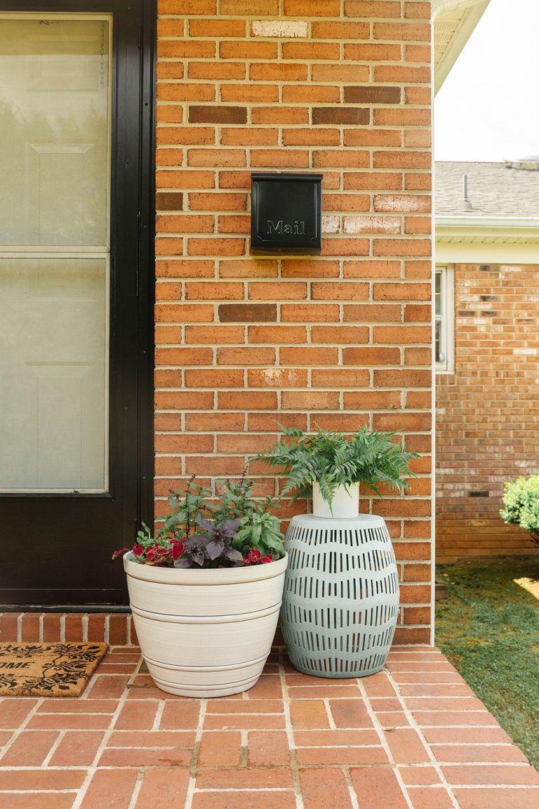Summer Porch Decorating With Flowers And Herbs