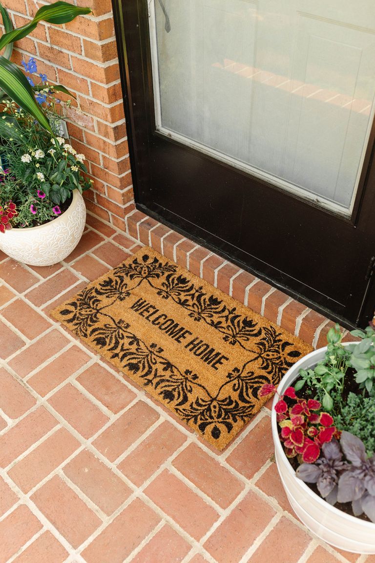 Summer Porch Decorating With Flowers And Herbs