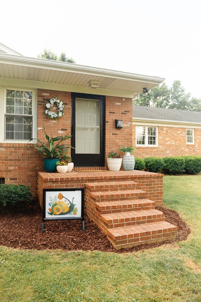 Summer Porch Decorating With Flowers And Herbs