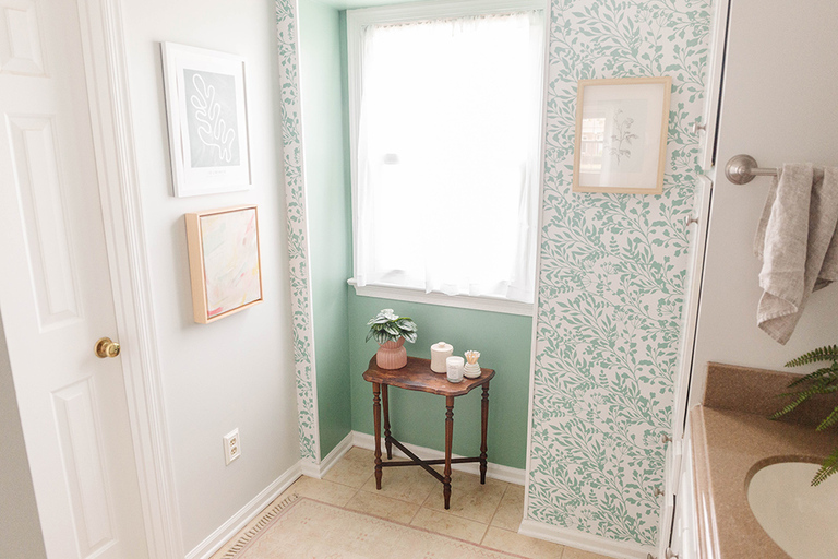 Botanical Window Alcove Wallpaper Project Featuring @fancywallseu Peel-And-Stick Wallpaper (ad/gifted)
