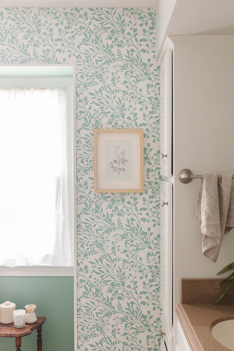 Botanical Window Alcove Wallpaper Project Featuring @fancywallseu Peel-And-Stick Wallpaper (ad/gifted)